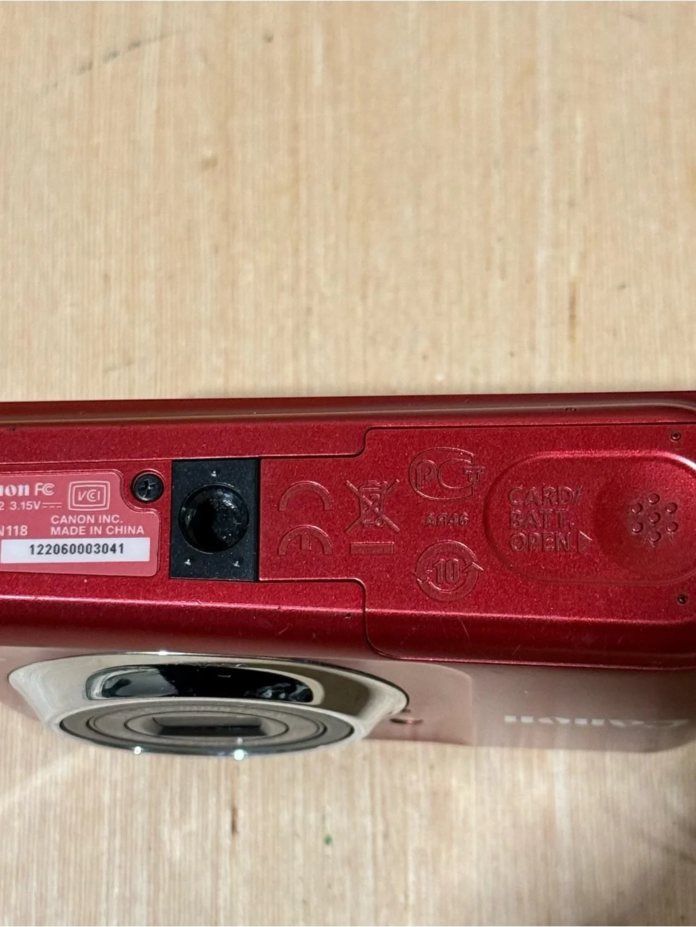Canon PowerShot A800 10.0MP Digit Camera Red Tested Good w/Batt-SDCard Read Blw! - Picture 10 of 13